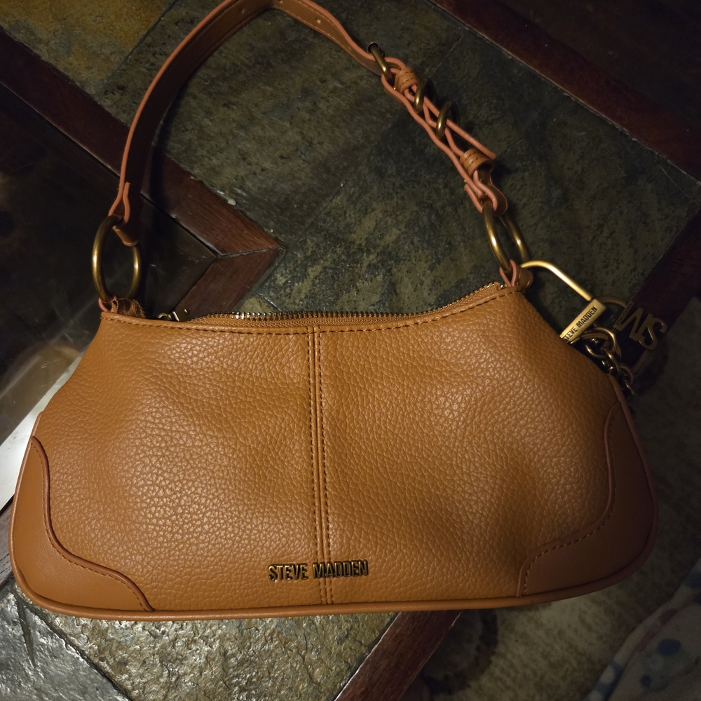 Steve Madden Brown Leather Shoulder Bag